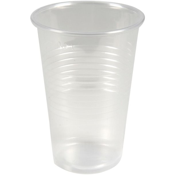 Plastglas Gastro, 9,8cm, 7cm, 20 cl, 23 cl, klar, PP, med riller